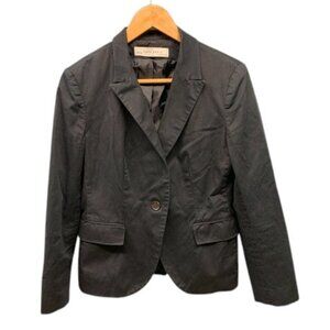 ZARA Basic Blazer Jacket Women’s Black One Button Lined Office Career Style M